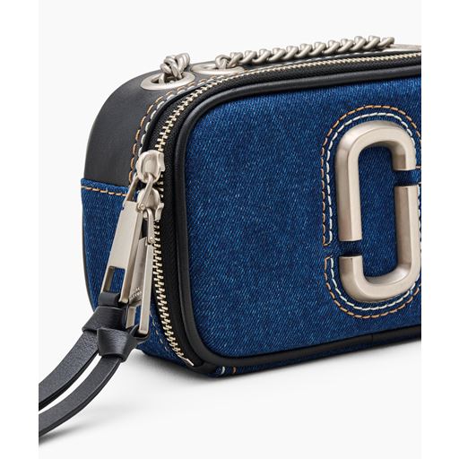 Marc Jacobs The Denim Chain Snapshot Crossbody, Dark Wash