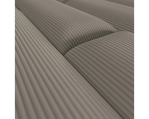 Wandkussen corduroy fluweel donkerbeige textiellook 90 x 15 cm
