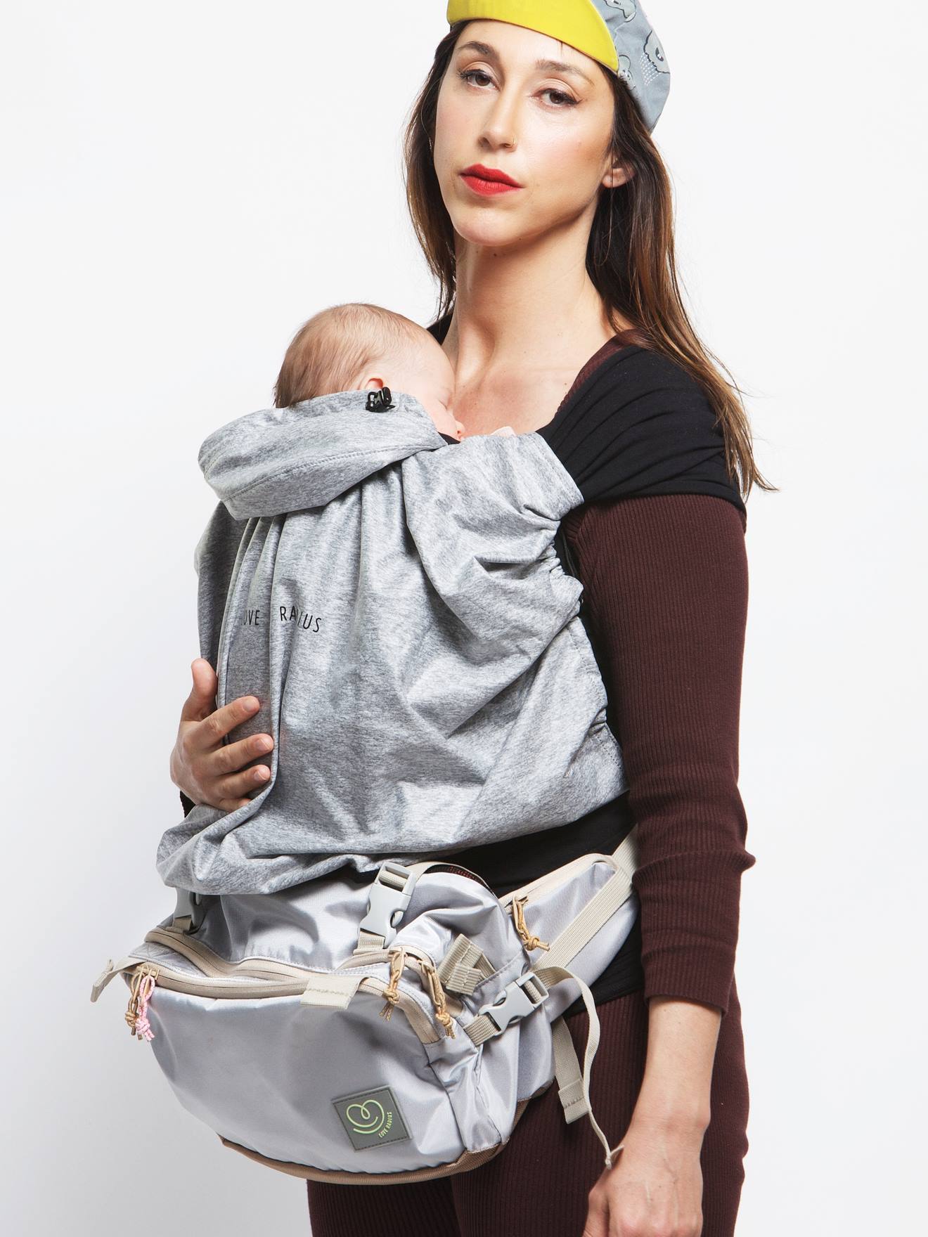 Bolsa de maternidade CaravanBag LOVE RADIUS cinza