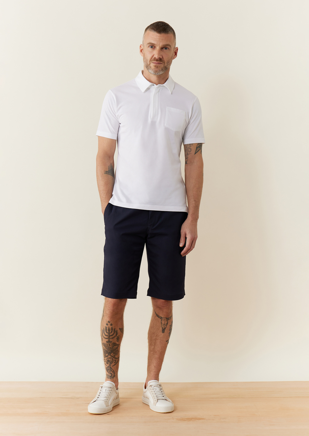 Bermuda Joyeux uni bleu marine