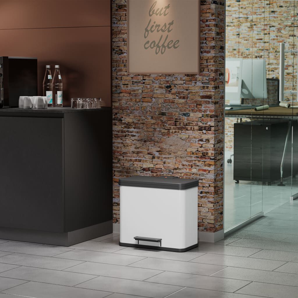 Hailo Oko Trio Plus pedaalemmer, maat L, 3x9 L, wit