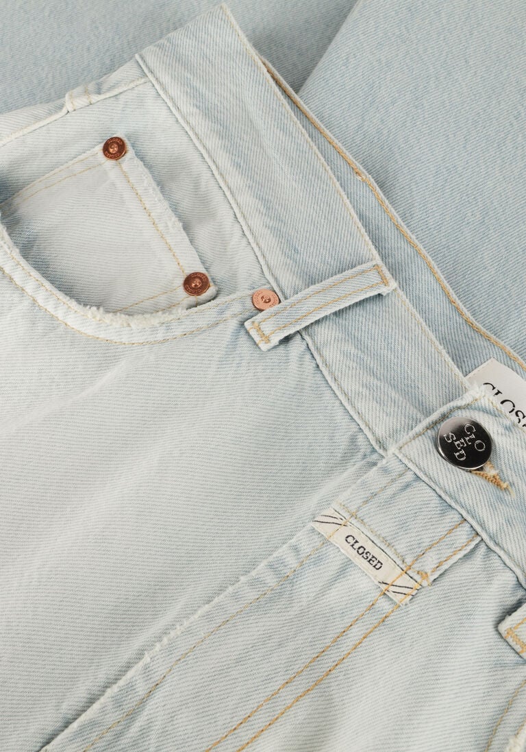 lichtblauwe closed straight leg jeans jonta