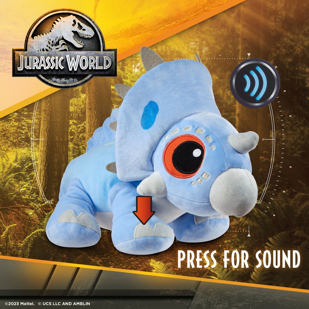 Jurassic World: Camp Cretaceous Plüsch-Dinosaurier-Engel mit Sound