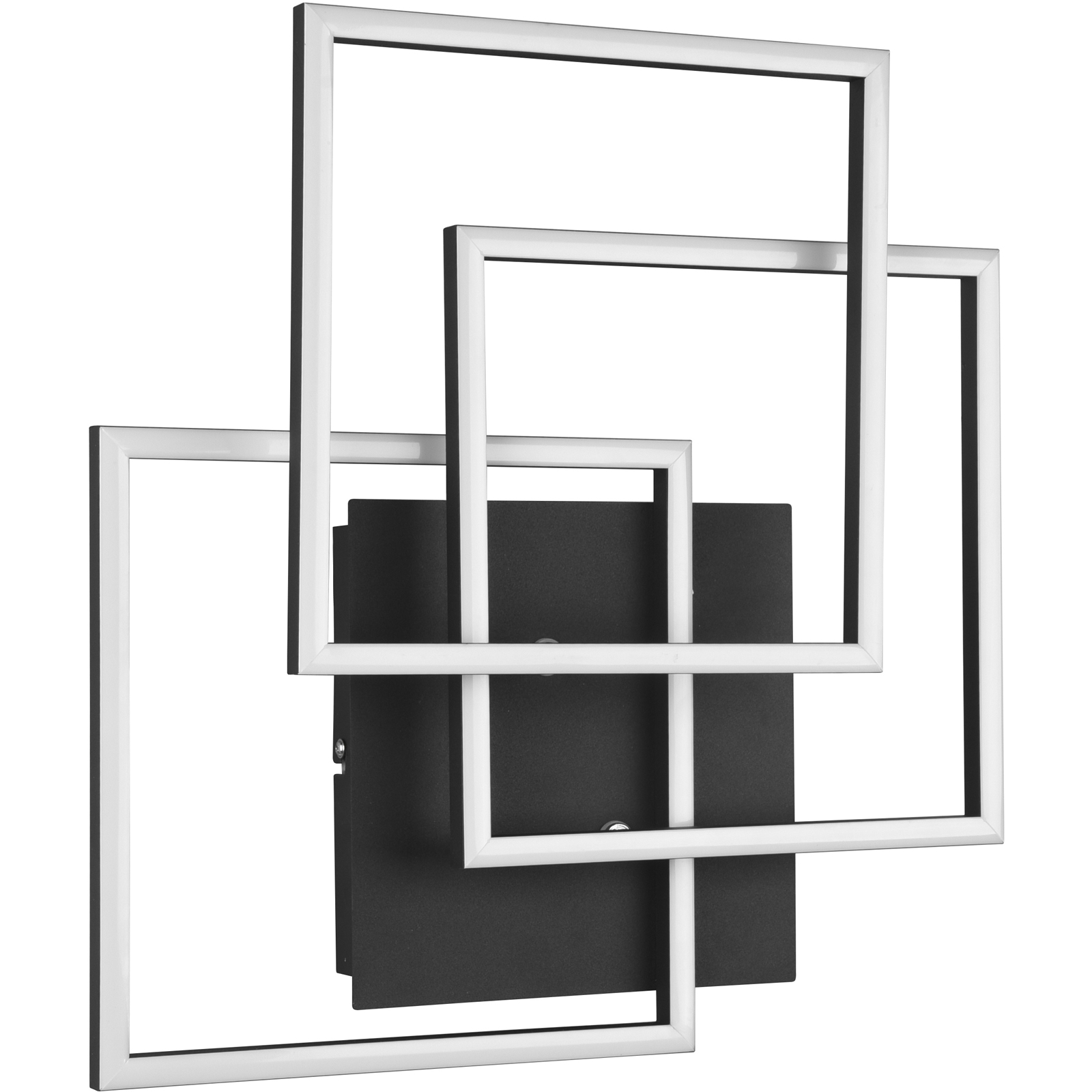 LED-Deckenleuchte - schwarz matt - schwenkbare Module