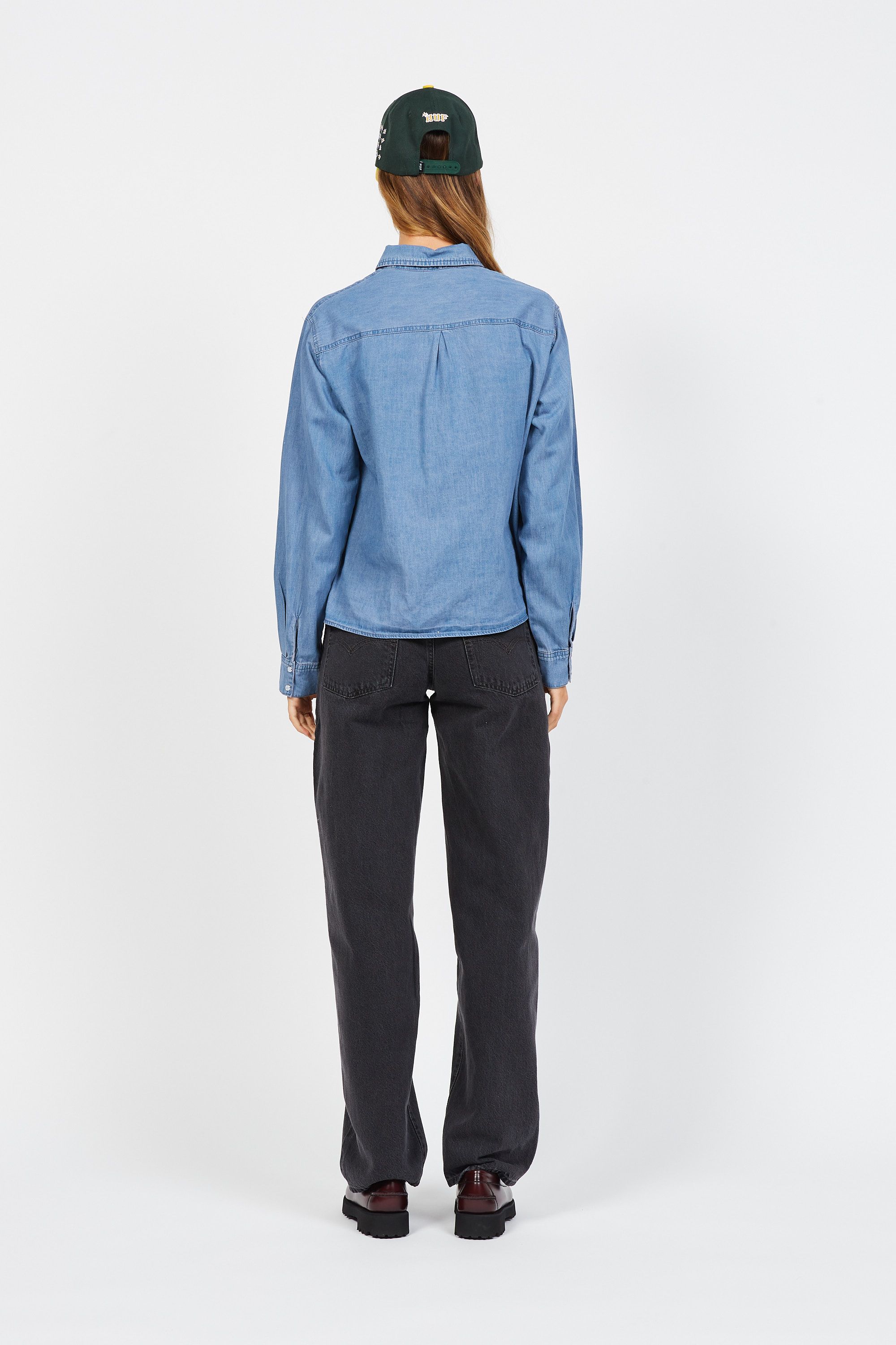 GRACE ET MILA Chemise en jean GUETTY Bleu