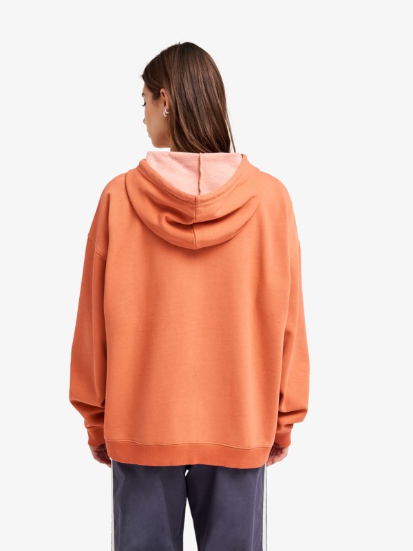 Lineup Oversized Sweat à capuche oversize Orange Femme