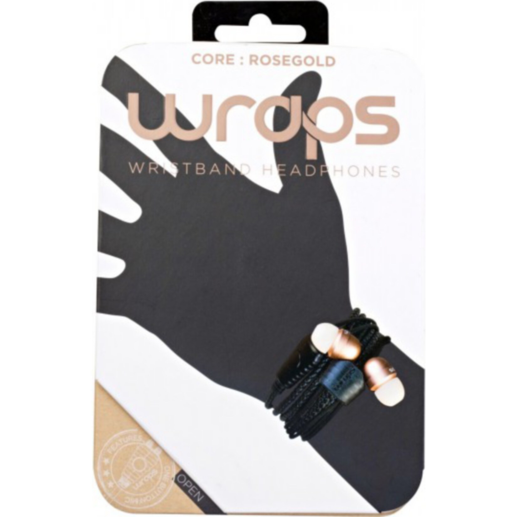 WRAPS Core Gold Armband Kopfhörer mit Mikro
