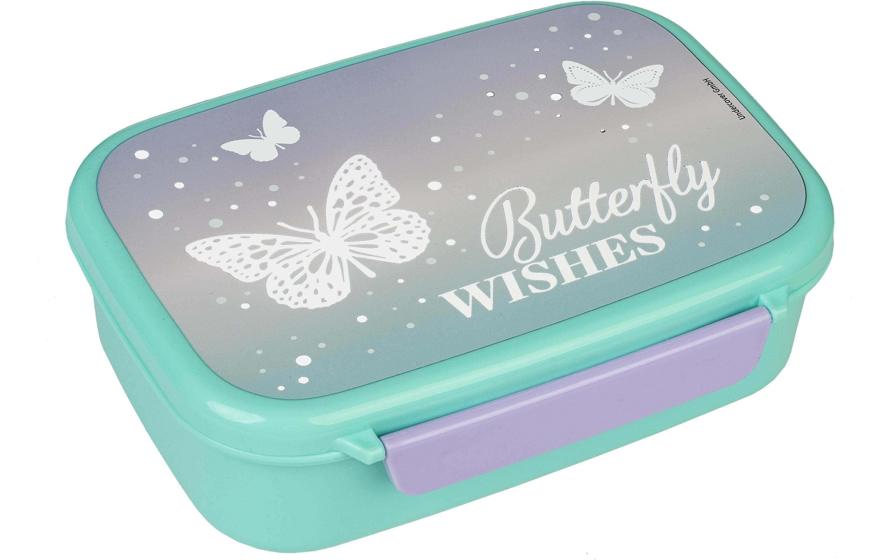 Lunchbox Schmetterling Violett/TürkisBrotzeitdose