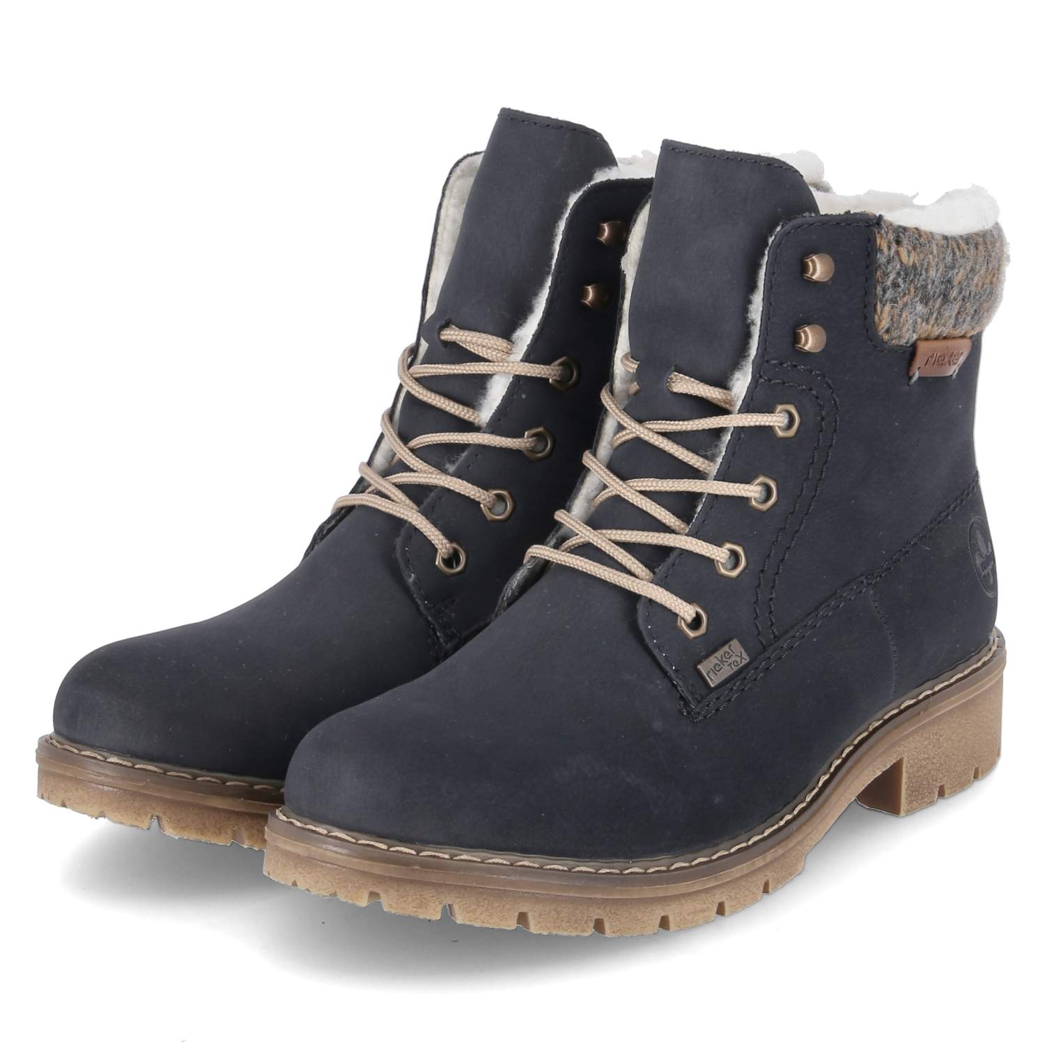 Rieker Winterboots - pazifik/mogano/graphit