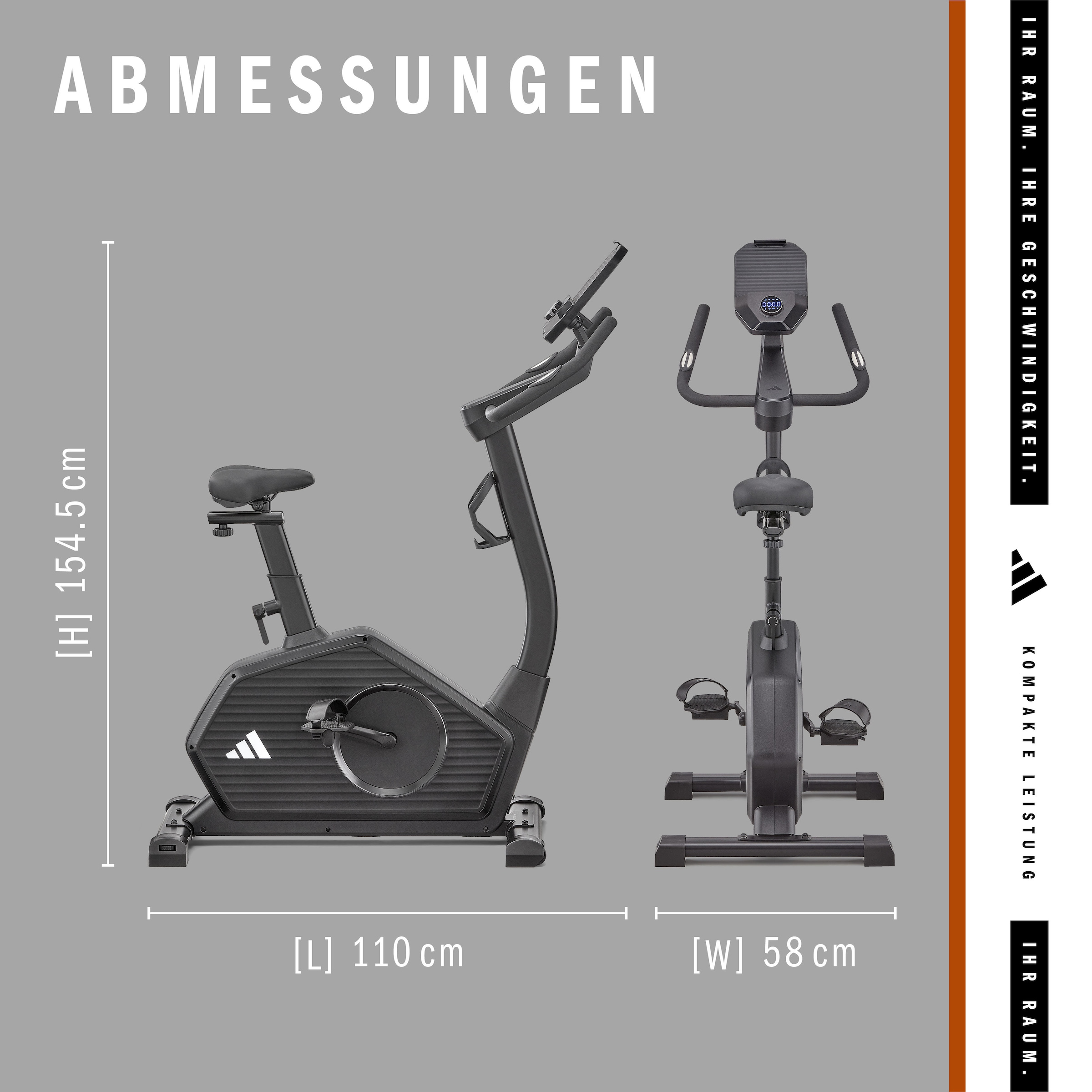 adidas Performance Ergometer »C-24c« Schwungmasse ca. 7 kg, 32 Widerstandsstufen