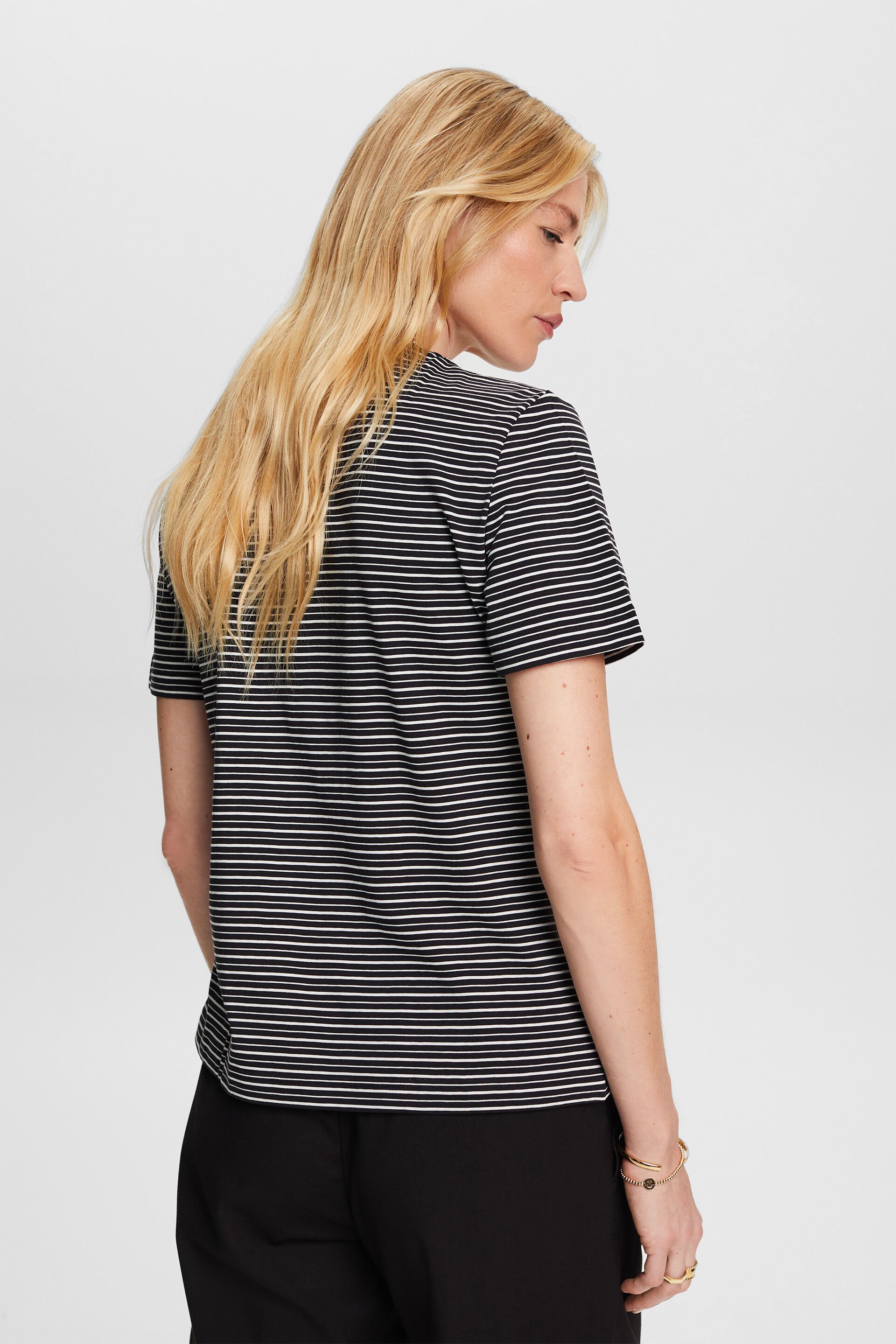 T-shirt à rayures, 100 % coton