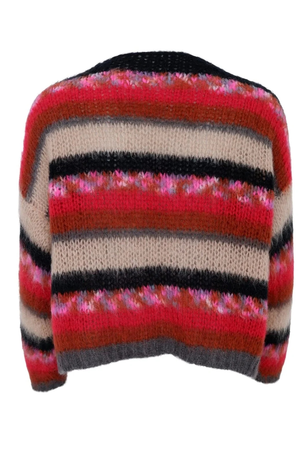 Black Colour Bccasey Multi Striped Cardigan 1182