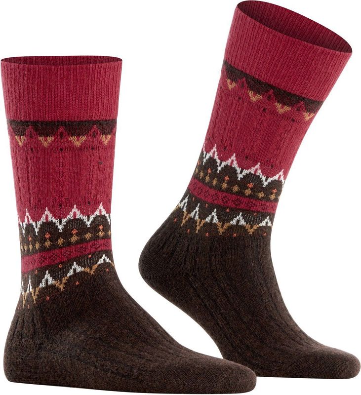 FALKE - Norseman - Sokken - Rood - Wol - 1 Paar