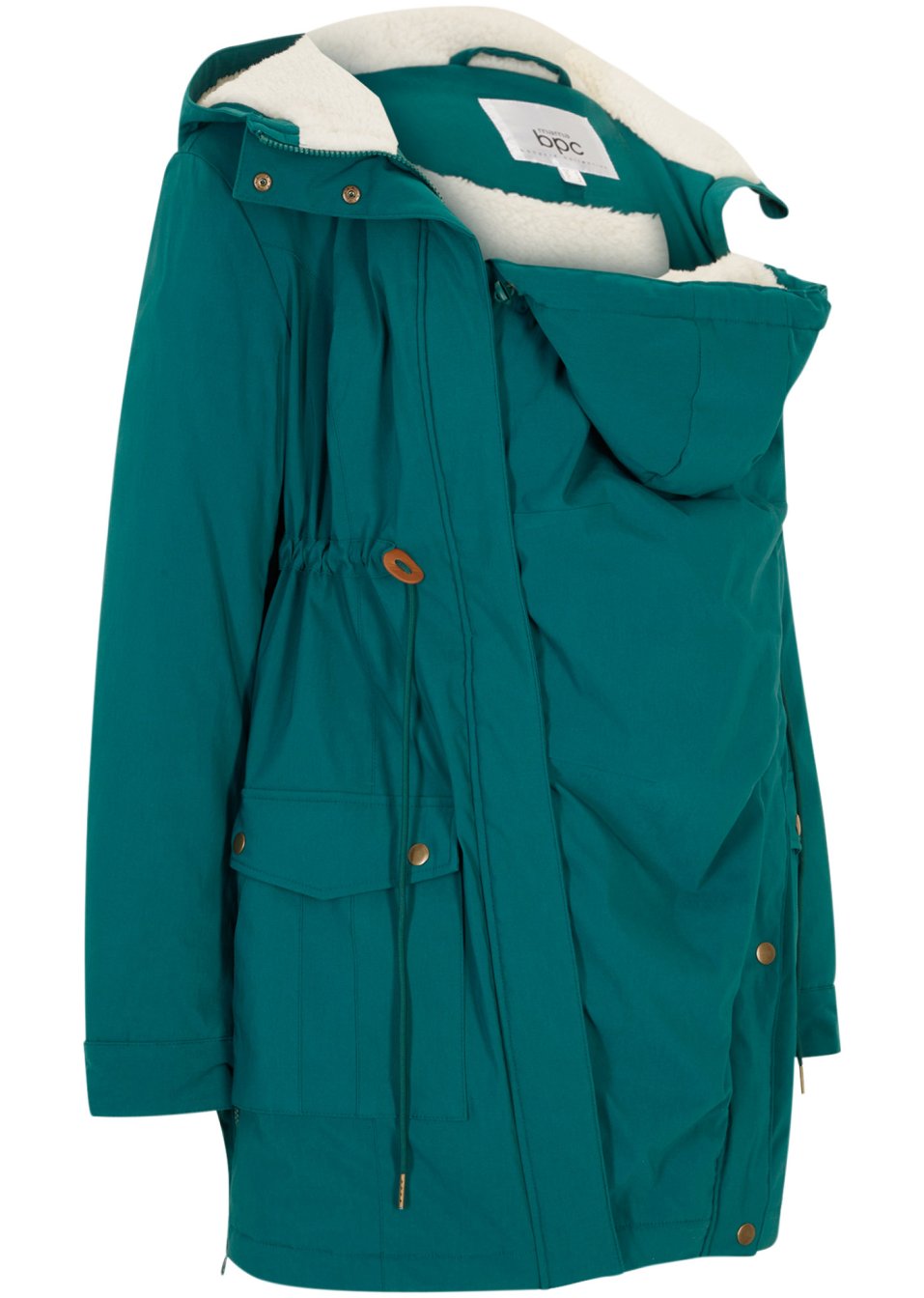 Veste de grossesse et de portage avec doublure peluche