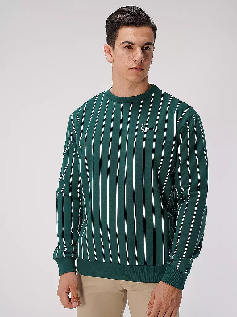 KARL KANI Sweater dunkelgrün