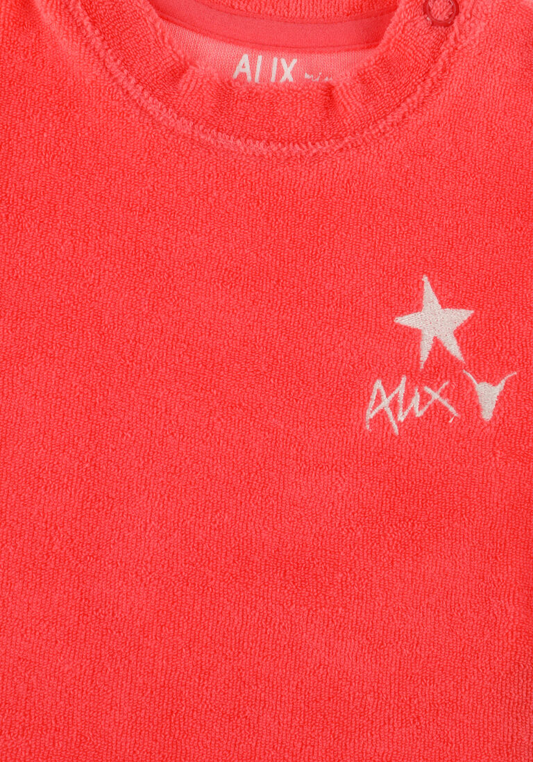ALIX MINI koraal alix mini t-shirt baby knitted terry t-shirt
