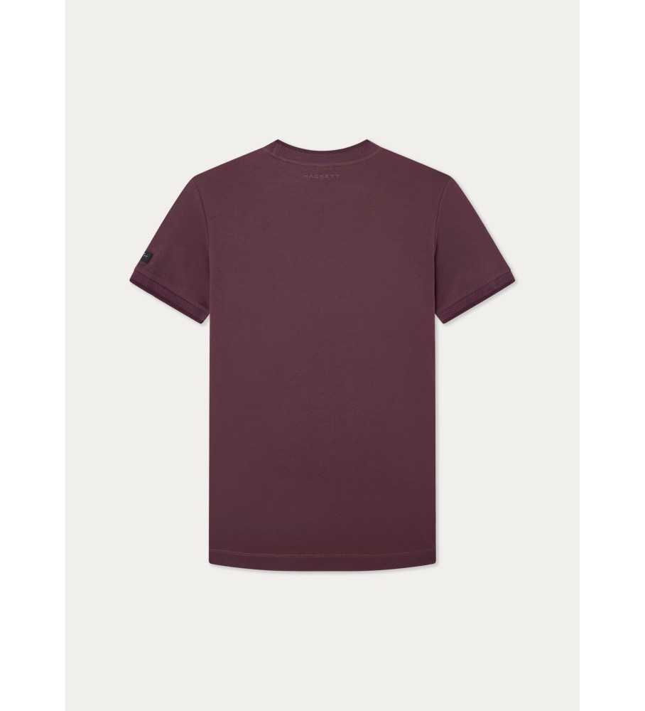 Camiseta Hackett Texture Rib lilás