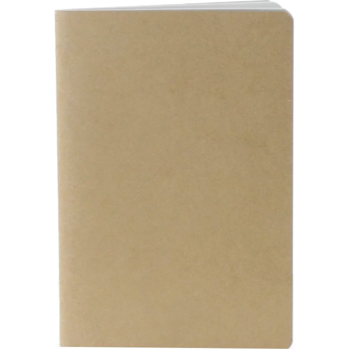 Carnet publicitaire piqué recyclé 14,7 x 21 cm ligné 120 pages - marquage 1 couleur
