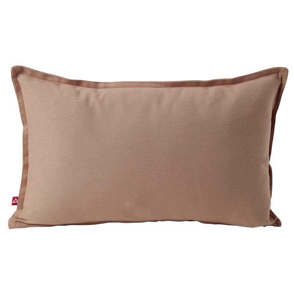Housse de coussin coton Panama 30x50cm vieux rose