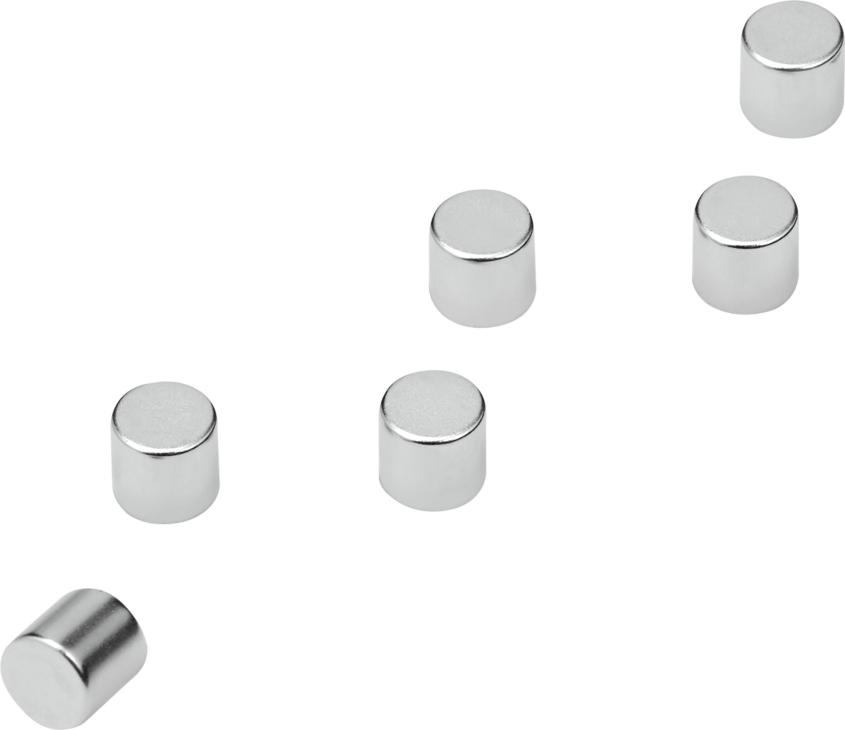 BOLT Magnet - Silber / B: 0.5 cm x H: 0.8 cm
