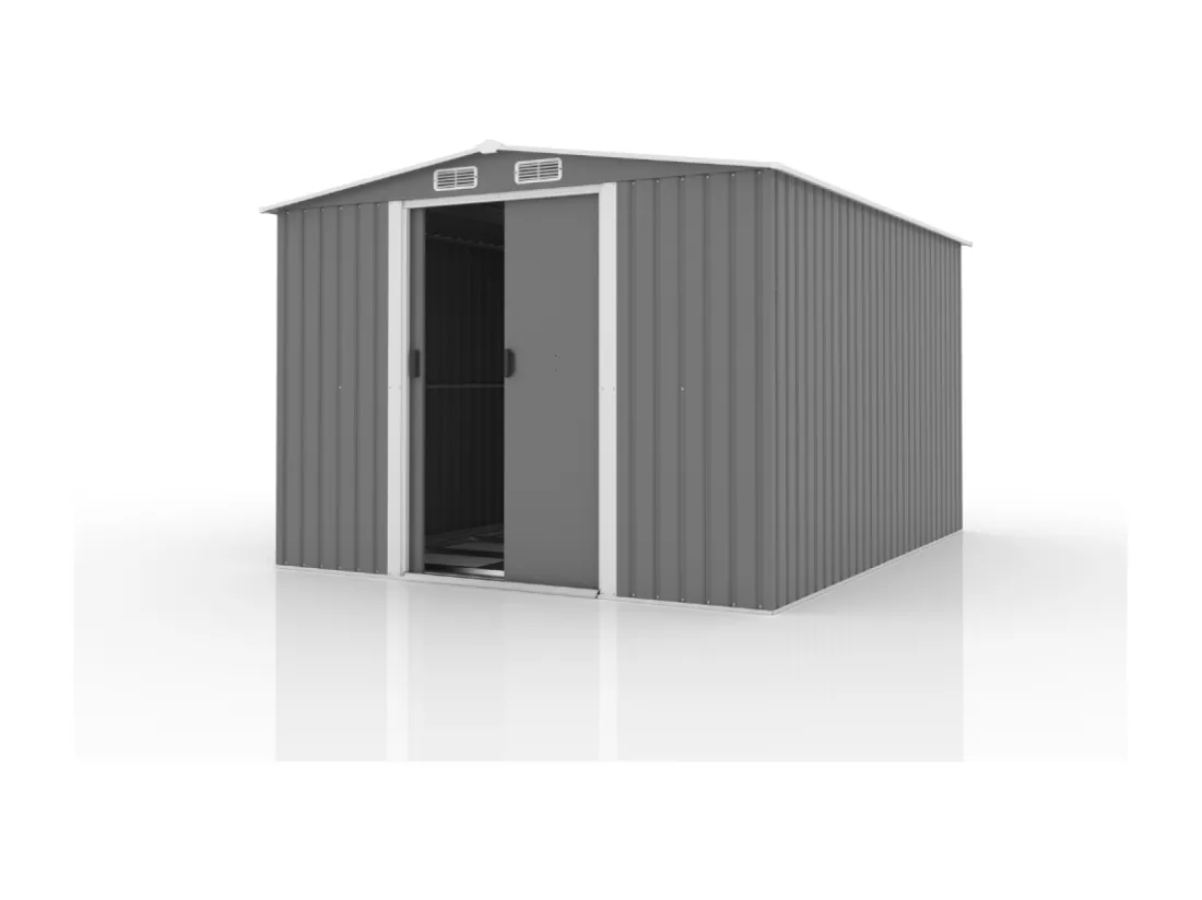 Abri de jardin 8.08m2 avec portes courlissantes JURA
