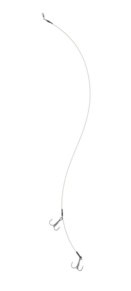 Bas de Ligne Rozemeijer Deadbait Leaders 2x Treble 50cm 30lb (2 Pièces)