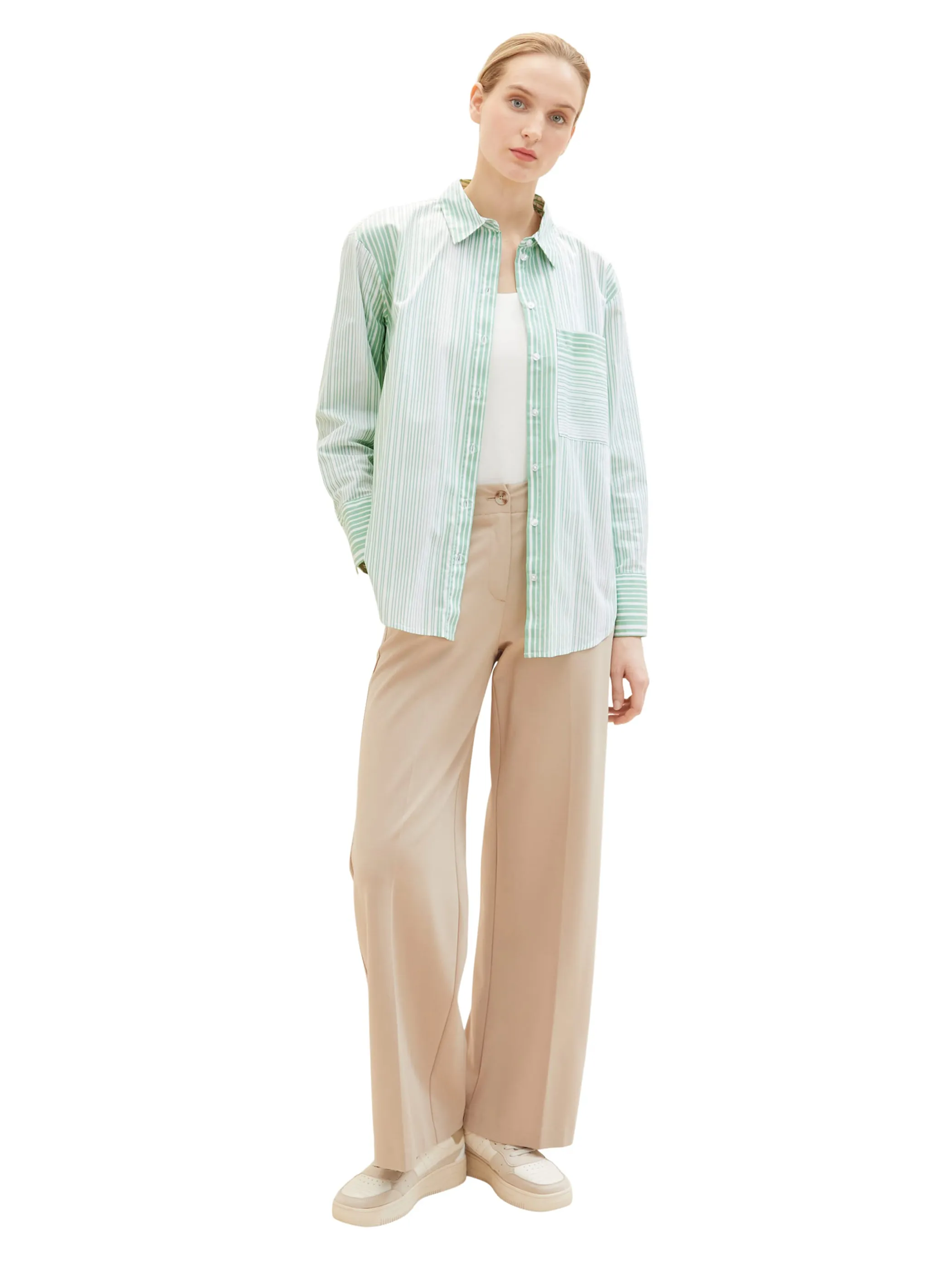 Damen Bluse im Streifenlook
