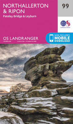 Northallerton & Ripon, Pateley Bridge & Leyburn - OS Landranger Map 099 (Sheet map, folded)