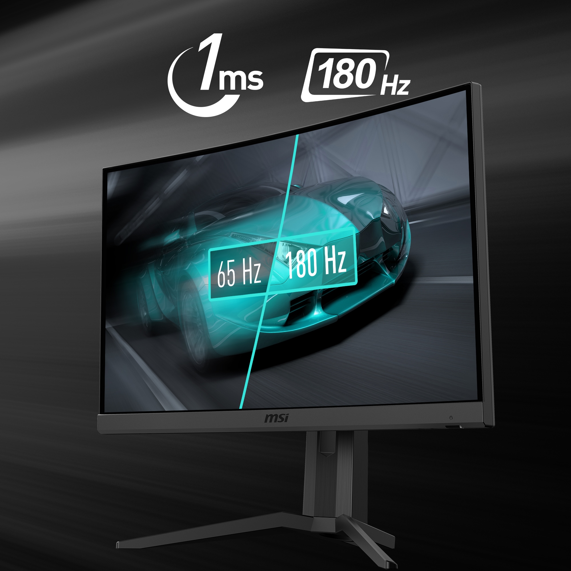MSI Curved-Gaming-LED-Monitor »G24C6P E2« 59,9 cm/24 ″  1920 x 1080 px Full HD 1 Reaktionszeit 180 Hz höhenverstellbar, 3 Jahre Herstellergarantie