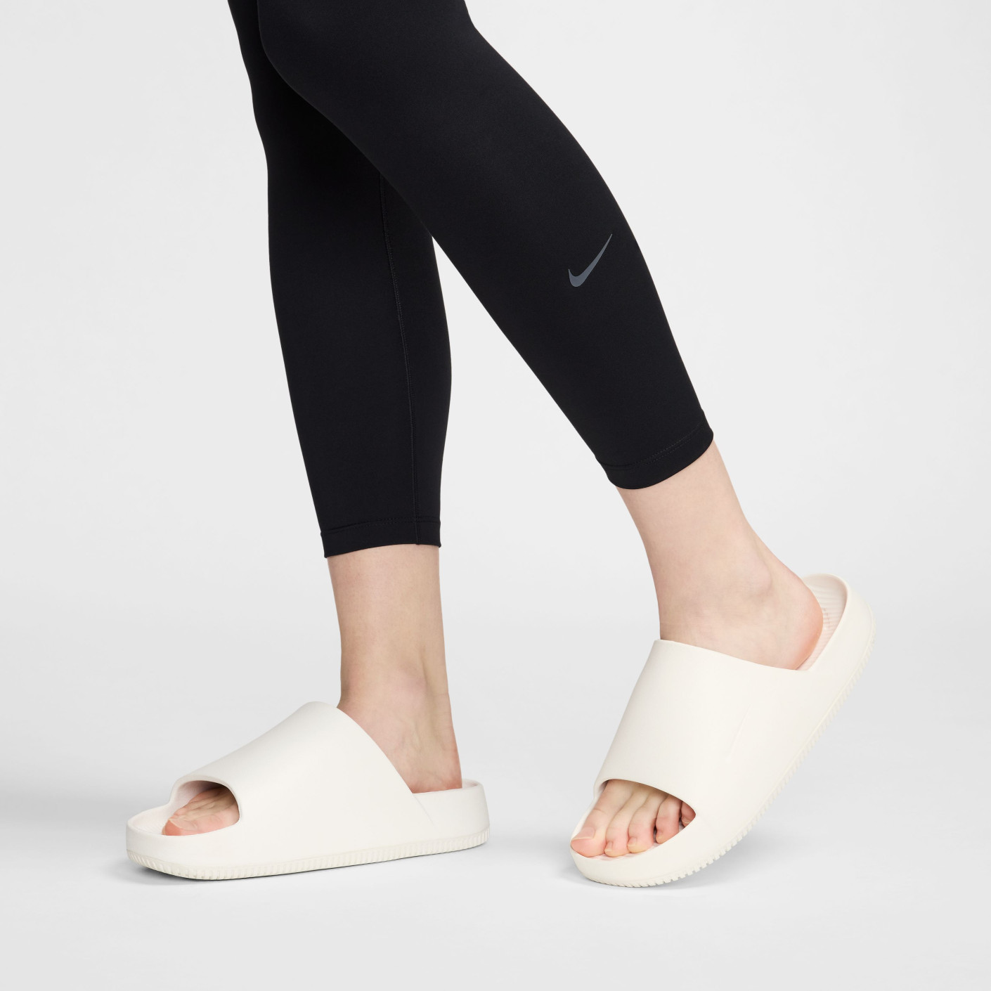 Nike One Sportlegging 7/8 Dames Zwart Wit