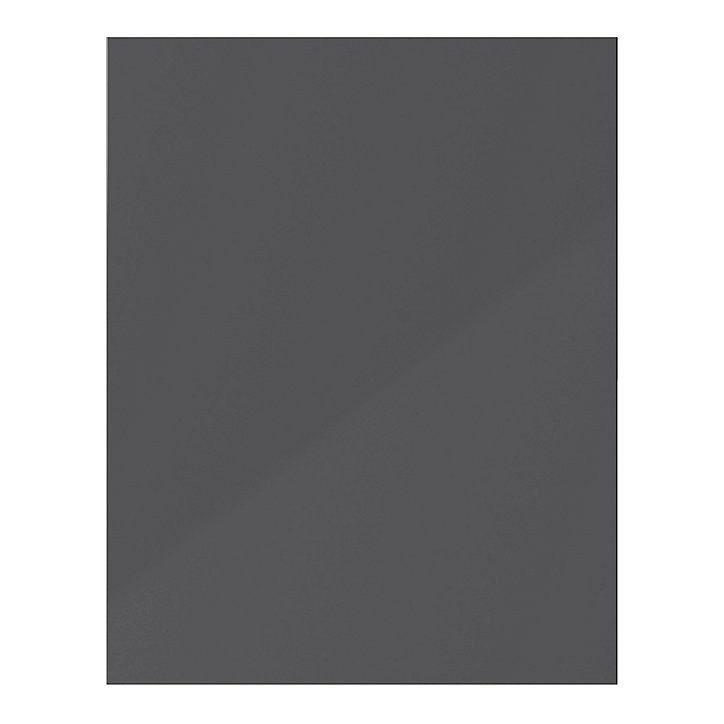 Joue de finition Stevia gris anthracite brillant L. 60 cm x H. 71,5 cm Caraway Innovo GoodHome