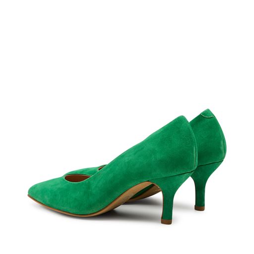 Pavement Willa Højhælede Sko, Green Suede, 38