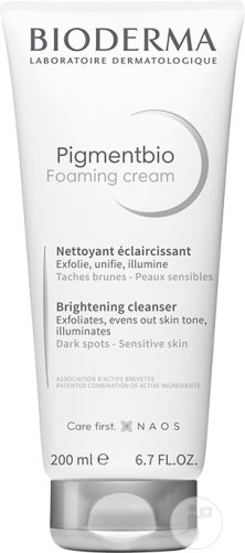 Bioderma Pigmentbio Crème Moussante Nettoyant Éclaircissant Anti-Taches Tube 200ml