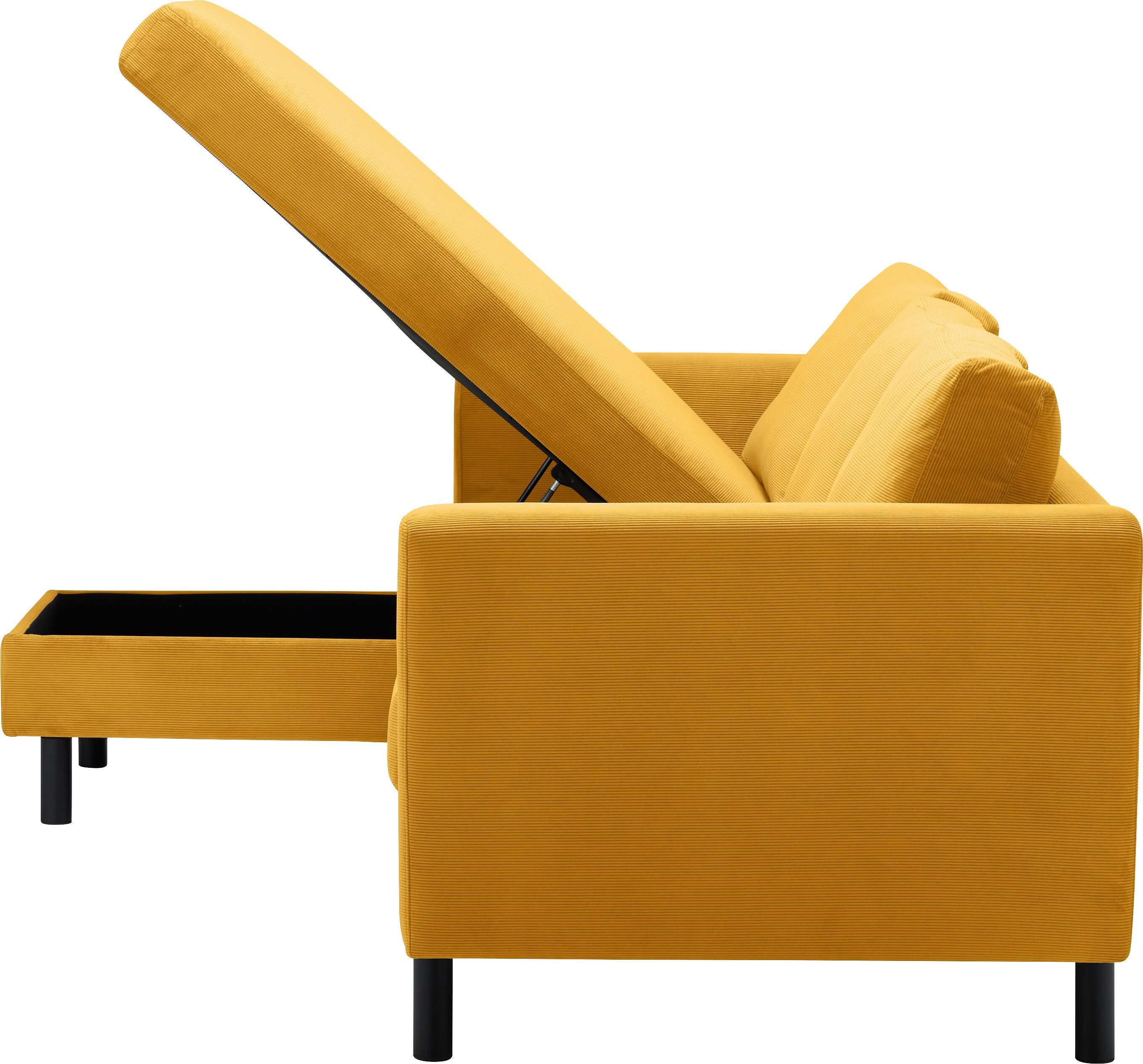 DIENER Ecksofa - Senf / B: 235.0 cm x T: 156.0 cm x H: 81.0 cm