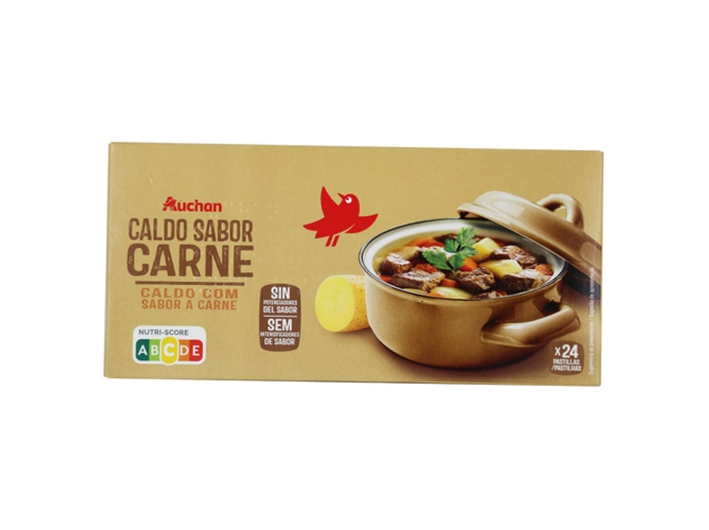CALDO AUCHAN CARNE 24UN 240G