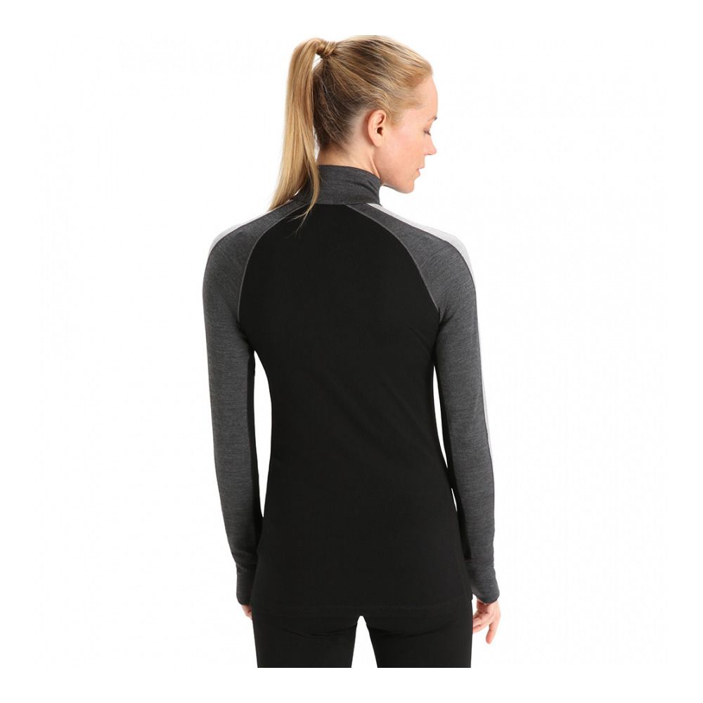 Icebreaker ZONEKNIT 260 - Sous-couche Femme jet hthr/blk/metro h/cb