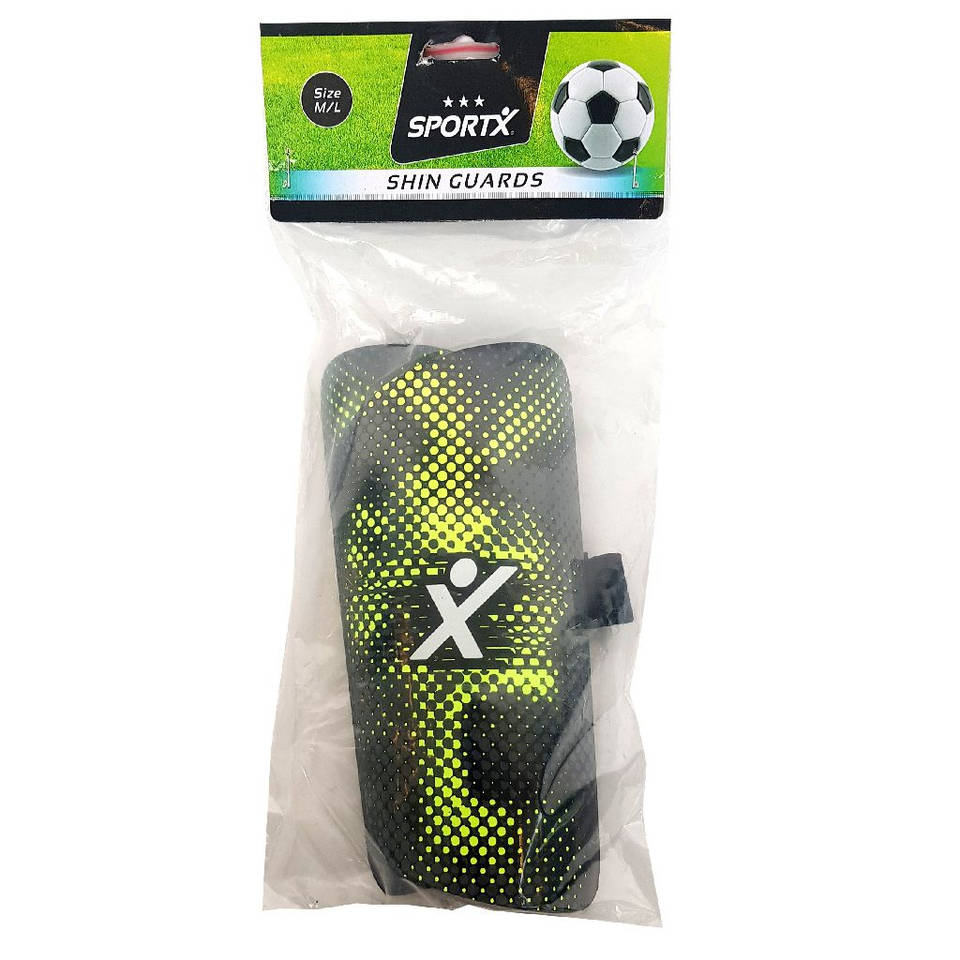 SportX scheenbeschermers - groen/zwart