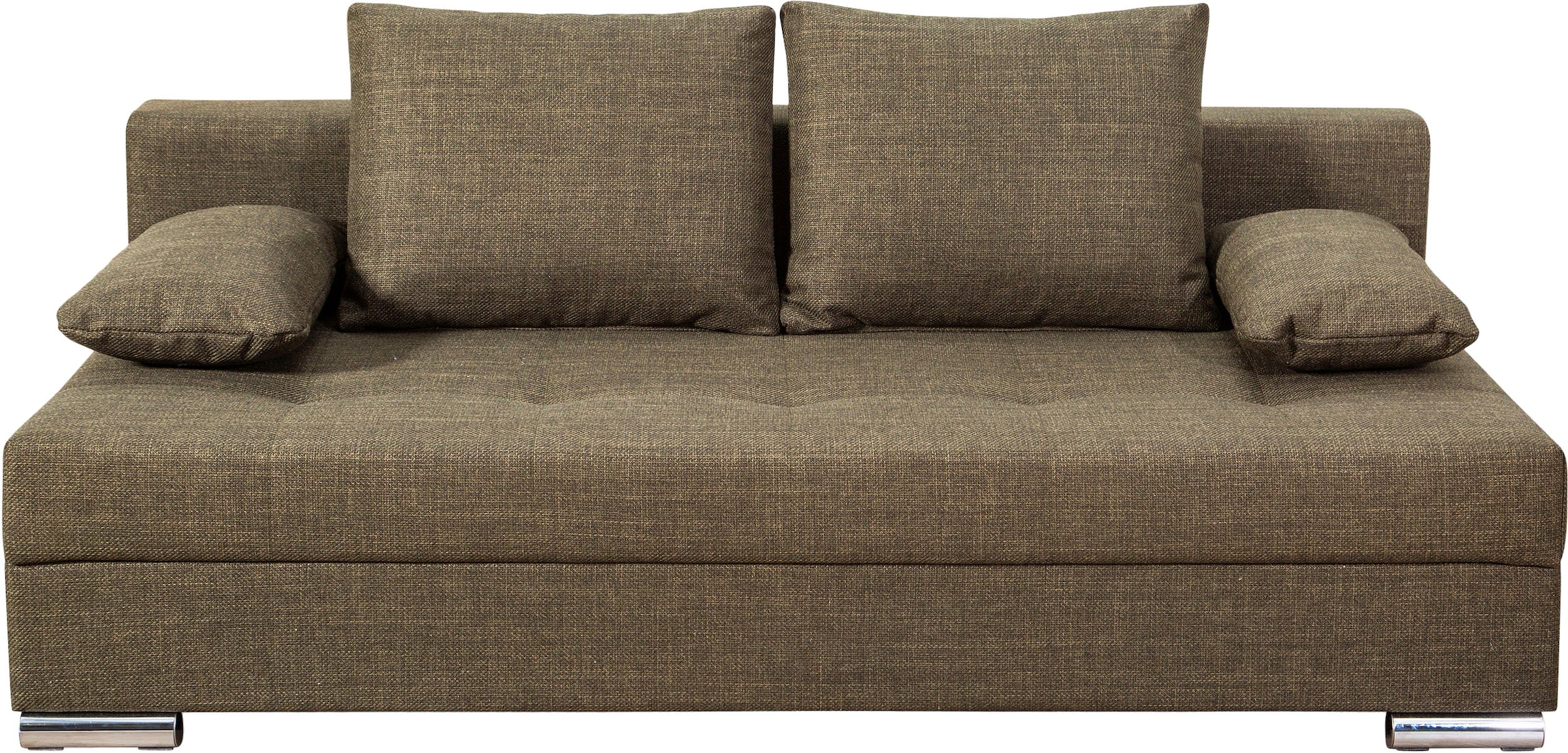COLLECTION AB Schlafsofa »Tania mit Bettfunktion und Bettkasten« komfortabler Sitzkomfort: Federkern-Polsterung, inklusive Rückenkissen
