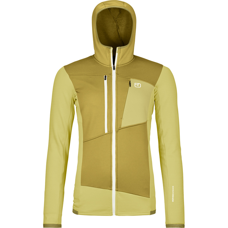 Ortovox Damen Fleece Grid Hoodie Jacke