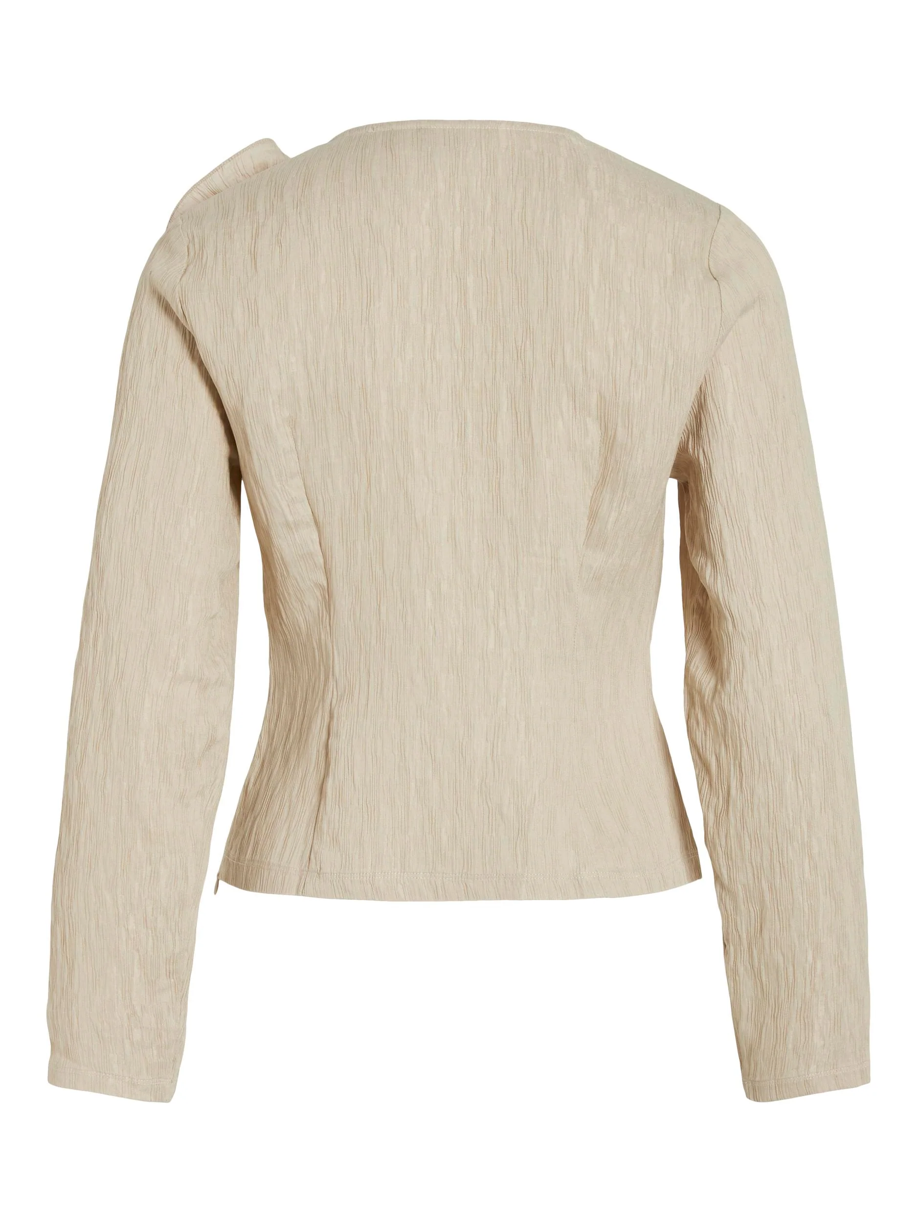 Vila  Viflowery bluse med rose - Cement