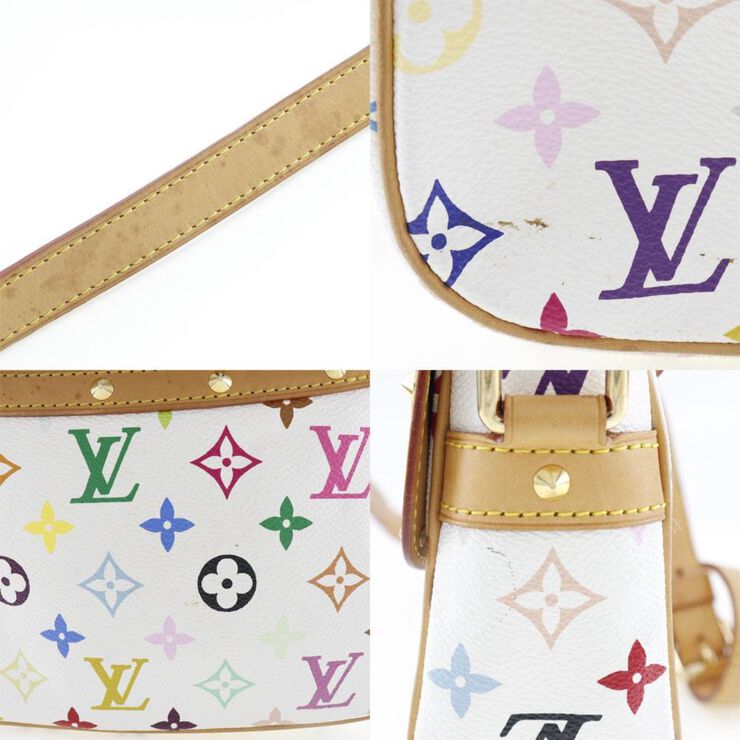 Louis Vuitton Vintage Louis Vuitton Sologne White