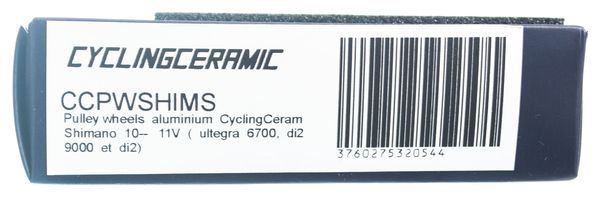 Galets CyclingCeramic Shimano 9/10v Argent