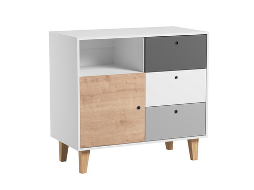 Chambre Concept lit 70x140+commode+armoire OAK - VOX