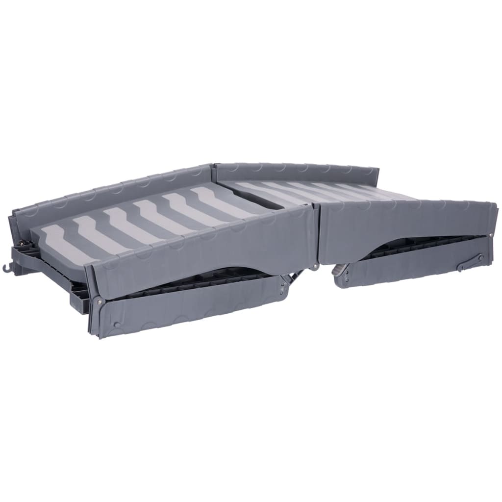 Rampe pliante 3 voies pour animaux 39 x 150 cm gris 39476