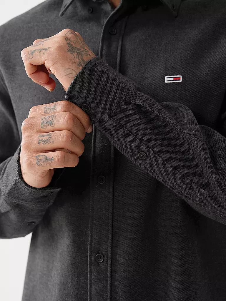 TOMMY JEANS Flanellhemd GRINDLE schwarz