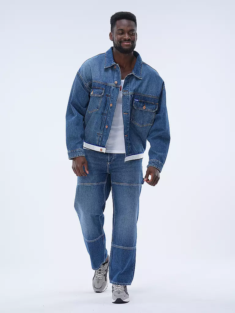 HUGO Jeansjacke blau