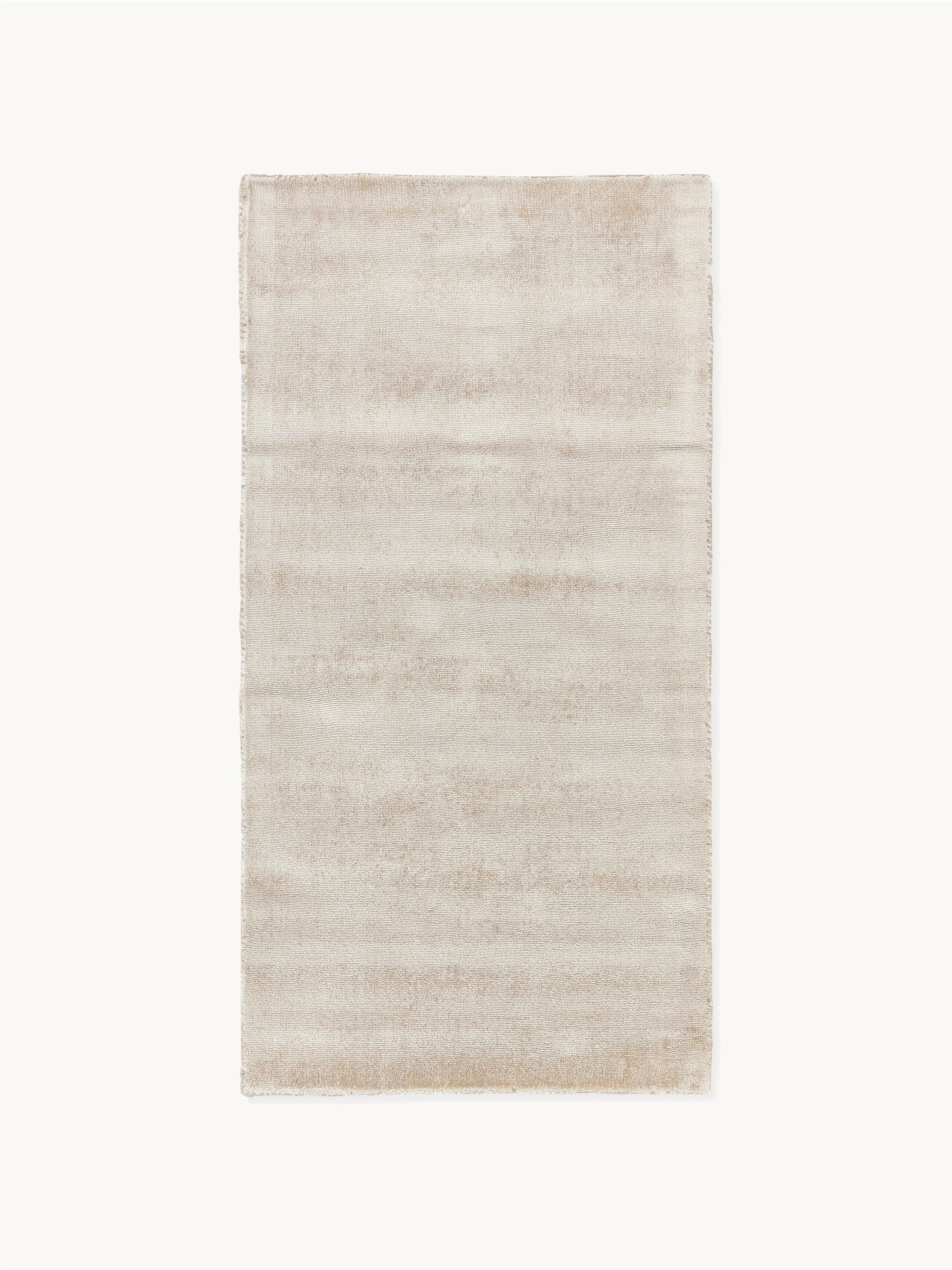 Handgeweven viscose vloerkleed Jane
