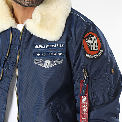 Veste Bomber Injector III Air Force 198113 Bleu Marine