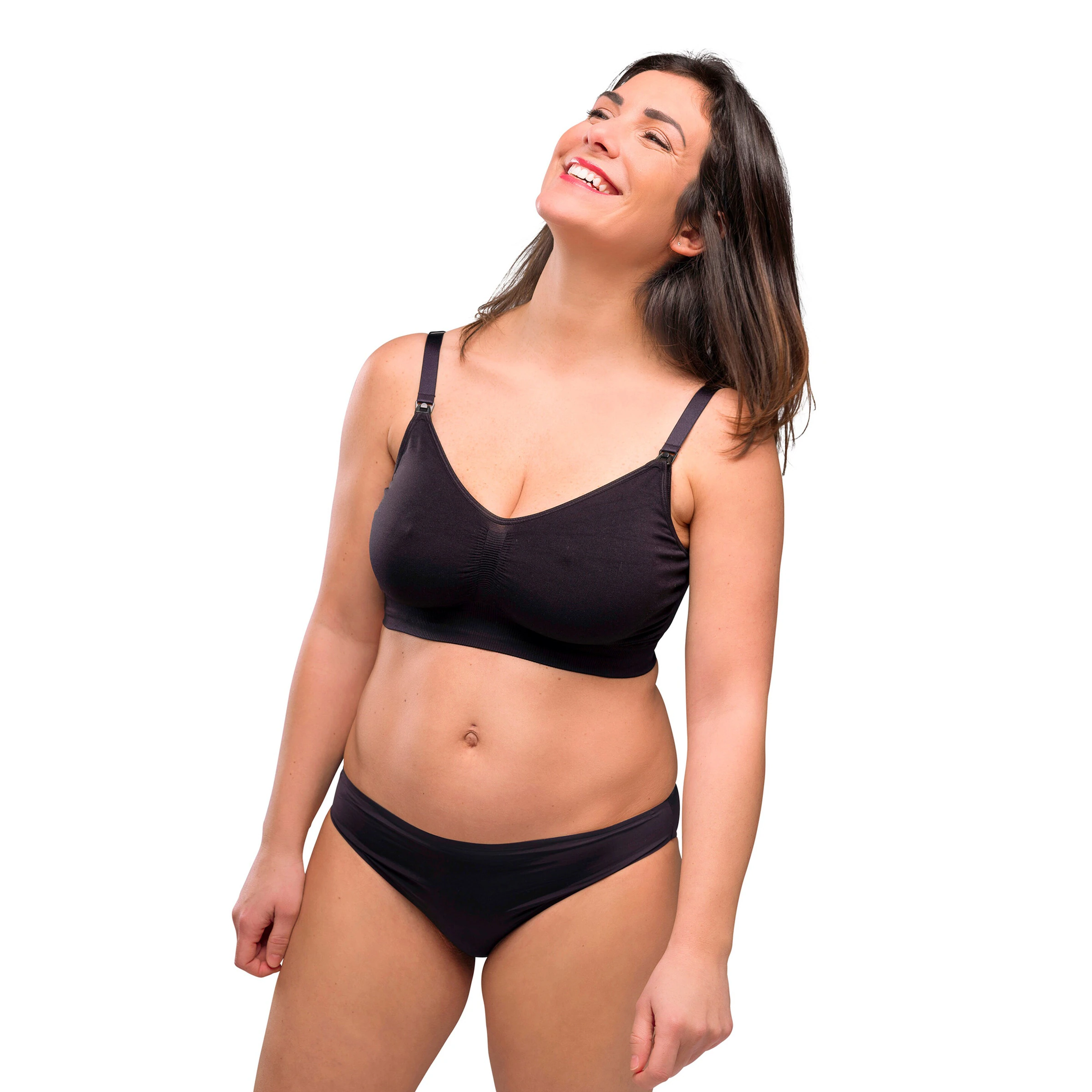 Carriwell Umstands- und Still-BH Seamless nahtlos black