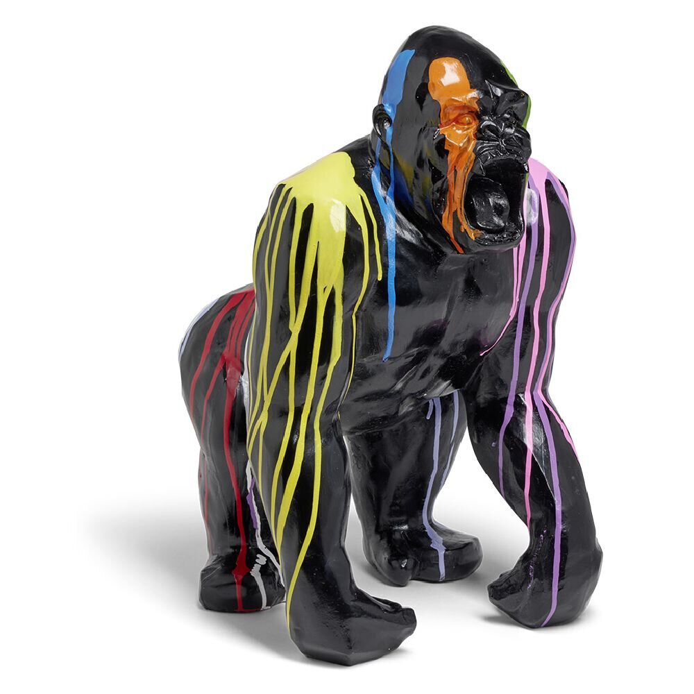 Gorille décoratif H45cm plastique noir